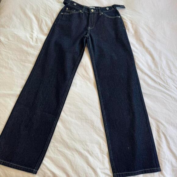 Peachy den navy straight leg jeans - Picture 2 of 6